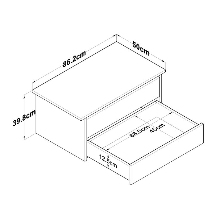 Hanah Home Cajón Blanco BA139 - 4075